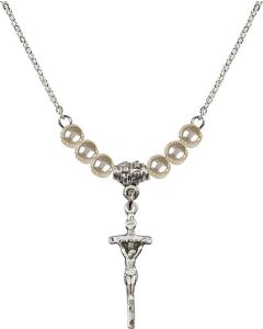 N21 Birthstone Necklace 0563 - Papal Crucifix