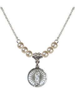 N21 Birthstone Necklace 0601F - O/L of Guadalupe