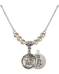 N21 Birthstone Necklace 0601R - St. Michael the Archangel