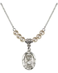 N21 Birthstone Necklace 0612C - St. Christopher