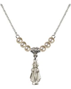 N21 Birthstone Necklace 0823 - Infant of Prague