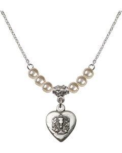 N21 Birthstone Necklace 0892 - Heart / Communion