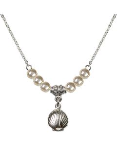 N21 Birthstone Necklace 1260 - Shell