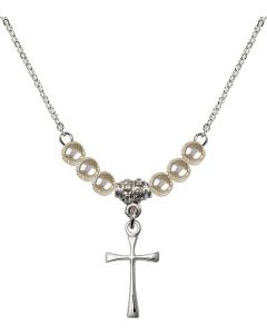 N21 Birthstone Necklace 1872 - Maltese Cross