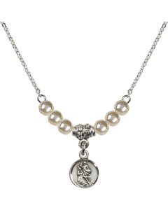 N21 Birthstone Necklace 2343 - St. Christopher