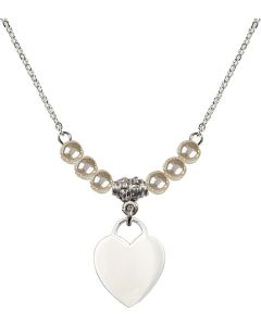 N21 Birthstone Necklace 3400 - Heart