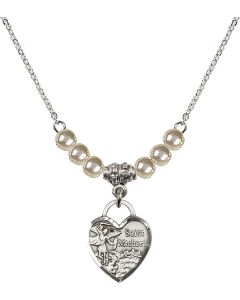 N21 Birthstone Necklace 3403 - St. Michael Heart
