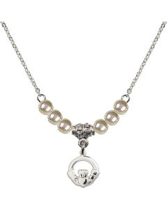 N21 Birthstone Necklace 4113 - Claddagh