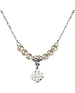 N21 Birthstone Necklace 4118 - Jerusalem Cross