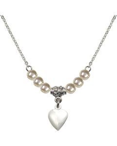 N21 Birthstone Necklace 4158H - Heart