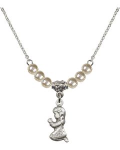 N21 Birthstone Necklace 4262 - Praying Girl