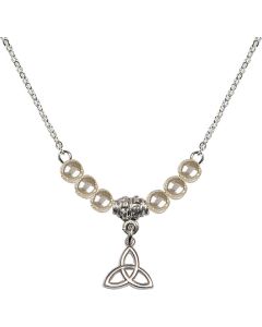 N21 Birthstone Necklace 5100 - Trinity Irish Knot