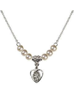 N21 Birthstone Necklace 5403 - St. Christopher