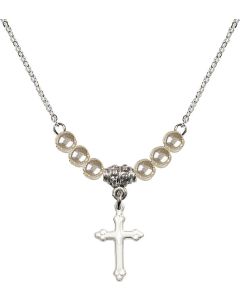 N21 Birthstone Necklace 5415 - Cross