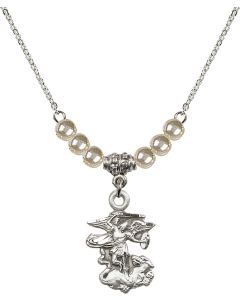 N21 Birthstone Necklace 5940 - St. Michael the Archangel
