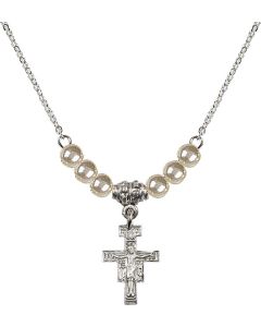 N21 Birthstone Necklace 6078 - San Damiano Crucifix