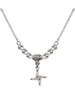 N22 Birthstone Necklace 0291 - St. Brigid Cross