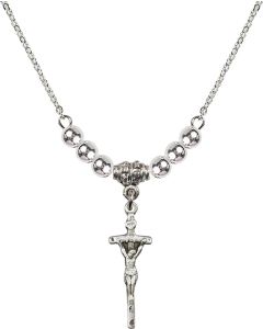 N22 Birthstone Necklace 0563 - Papal Crucifix