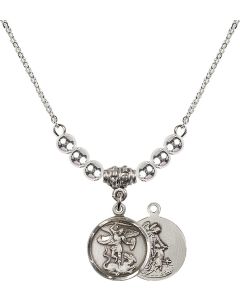 N22 Birthstone Necklace 0601R - St. Michael the Archangel