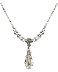 N22 Birthstone Necklace 0823 - Infant of Prague