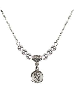 N22 Birthstone Necklace 2343 - St. Christopher