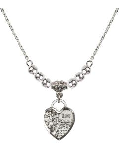 N22 Birthstone Necklace 3403 - St. Michael Heart