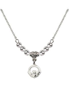 N22 Birthstone Necklace 4113 - Claddagh