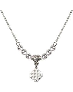 N22 Birthstone Necklace 4118 - Jerusalem Cross