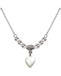 N22 Birthstone Necklace 4158H - Heart