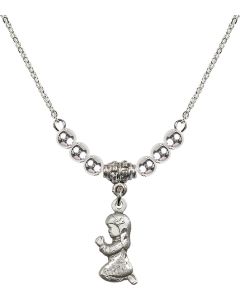 N22 Birthstone Necklace 4262 - Praying Girl