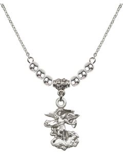 N22 Birthstone Necklace 5940 - St. Michael the Archangel
