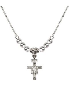 N22 Birthstone Necklace 6078 - San Damiano Crucifix