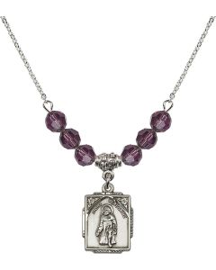 N30 Birthstone Necklace 0804P - St. Peregrine Available in 15 Colors