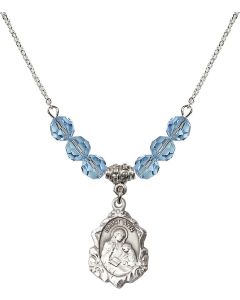 N30 Birthstone Necklace 0822A - St. Ann Available in 15 Colors