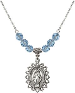 N30 Birthstone Necklace 1619M - Miraculous Available in 15 Colors