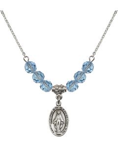 N30 Birthstone Necklace 4122M - Miraculous Available in 15 Colors