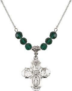 N30 Birthstone Necklace 0043 - 4-Way Available in 15 Colors