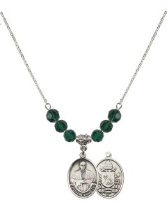 N30 Birthstone Necklace 8461 - Pope Leo XIV Available in 15 Colors