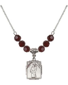 N30 Birthstone Necklace 0804PA - St. Patrick Available in 15 Colors