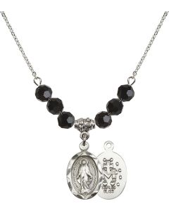 N30 Birthstone Necklace 0612M - Miraculous Available in 15 Colors