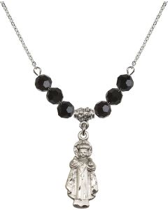 N30 Birthstone Necklace 0824 - Infant of Prague Available in 15 Colors