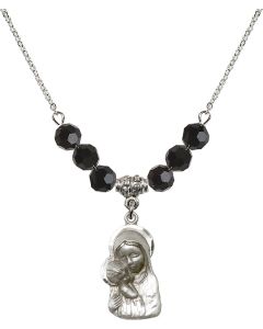 N30 Birthstone Necklace 1612 - Madonna & Child Available in 15 Colors