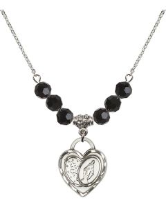 N30 Birthstone Necklace 3212 - Miraculous Heart Available in 15 Colors
