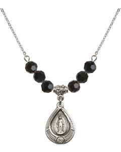 N30 Birthstone Necklace 4144M - Miraculous Available in 15 Colors