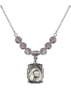 N30 Birthstone Necklace 0804TC - St. Teresa of Calcutta Available in 15 Colors