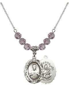 N30 Birthstone Necklace 4146S - Scapular Available in 15 Colors