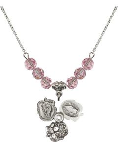 N30 Birthstone Necklace 0202 - Rosebud Available in 15 Colors