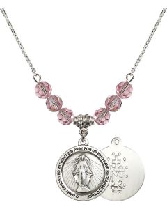 N30 Birthstone Necklace 4056 - Miraculous Available in 15 Colors
