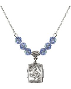 N30 Birthstone Necklace 0804A - St. Ann Available in 15 Colors