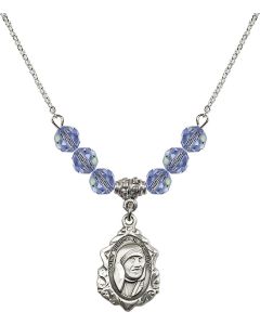 N30 Birthstone Necklace 0812 - St. Teresa of Calcutta Available in 15 Colors